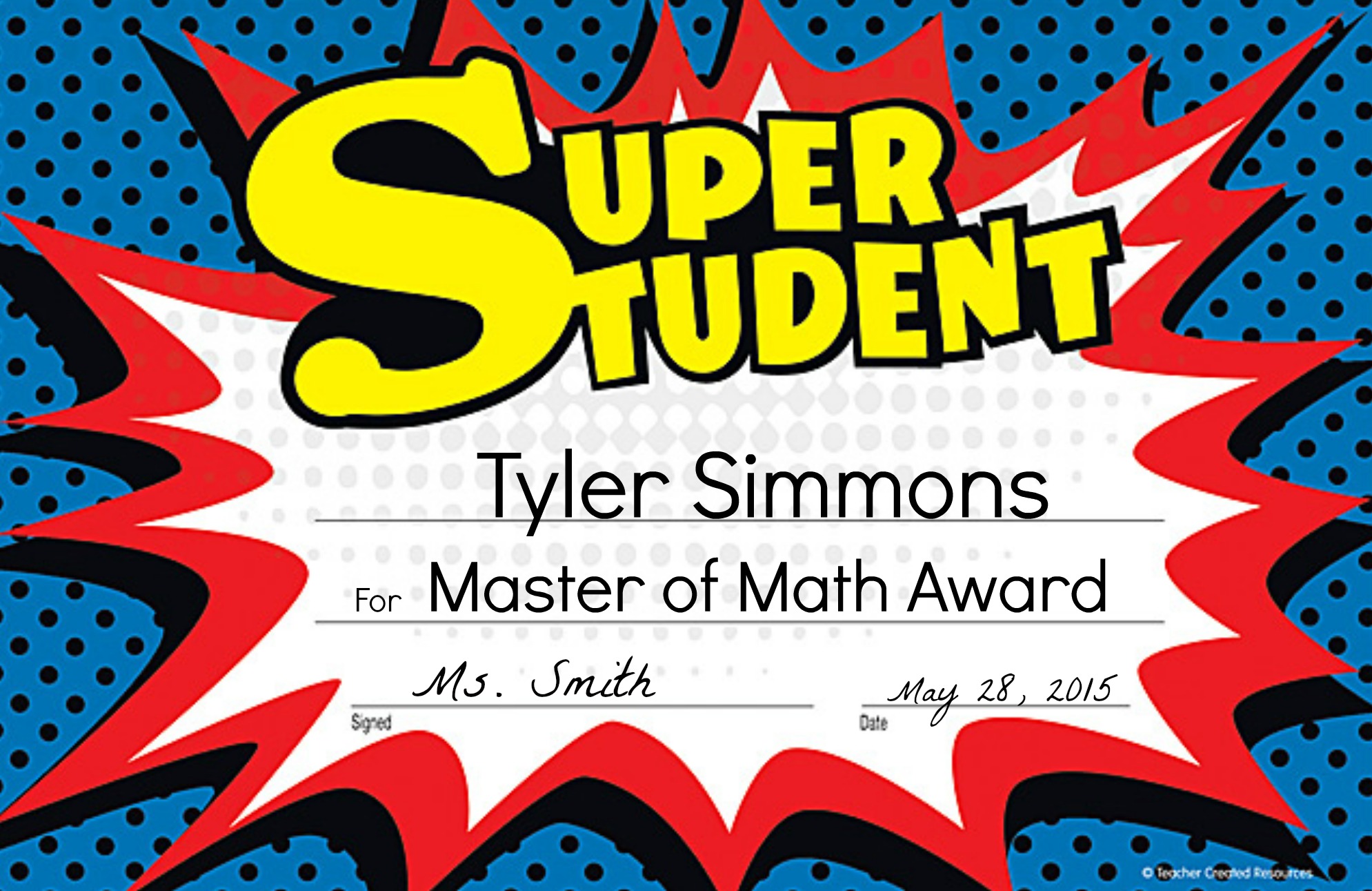 Math student award