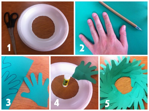 Hand Print Wreath