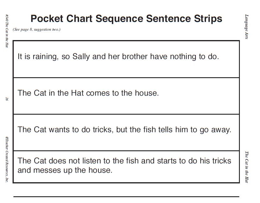 Free Pocket Chart Activities