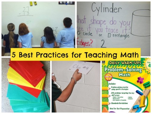 5 Best Practices for Teaching Math-TCR Collage