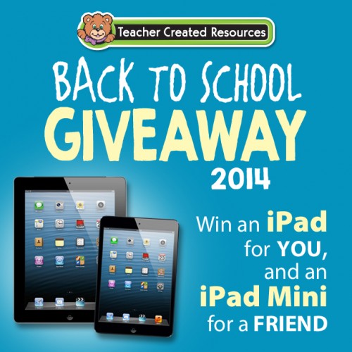 ipad giveaway 2014 Teacher Created Resources