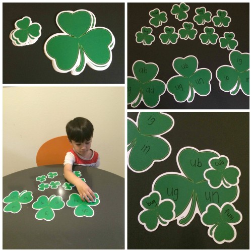 St. Patricks Day Word Families