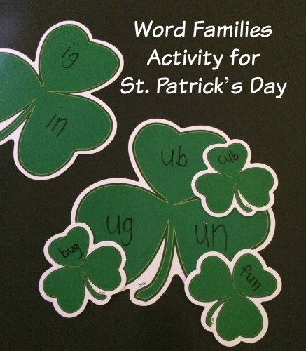 Word Families St. Patrick's Day
