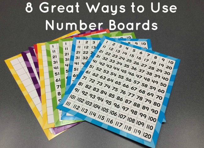 Number Boards from Teacher Created Resources