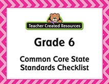 Grade 6 Checklist