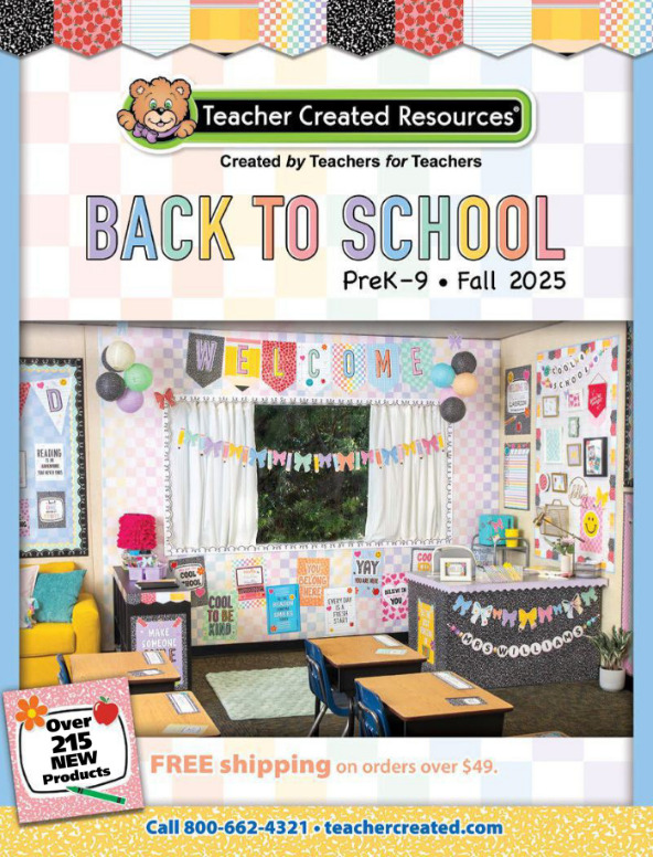 Teacher Created Resources Fall 2025 Catalog Cover