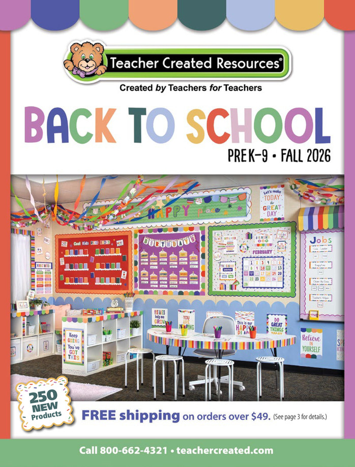 Teacher Created Resources Fall 2026 Catalog Cover