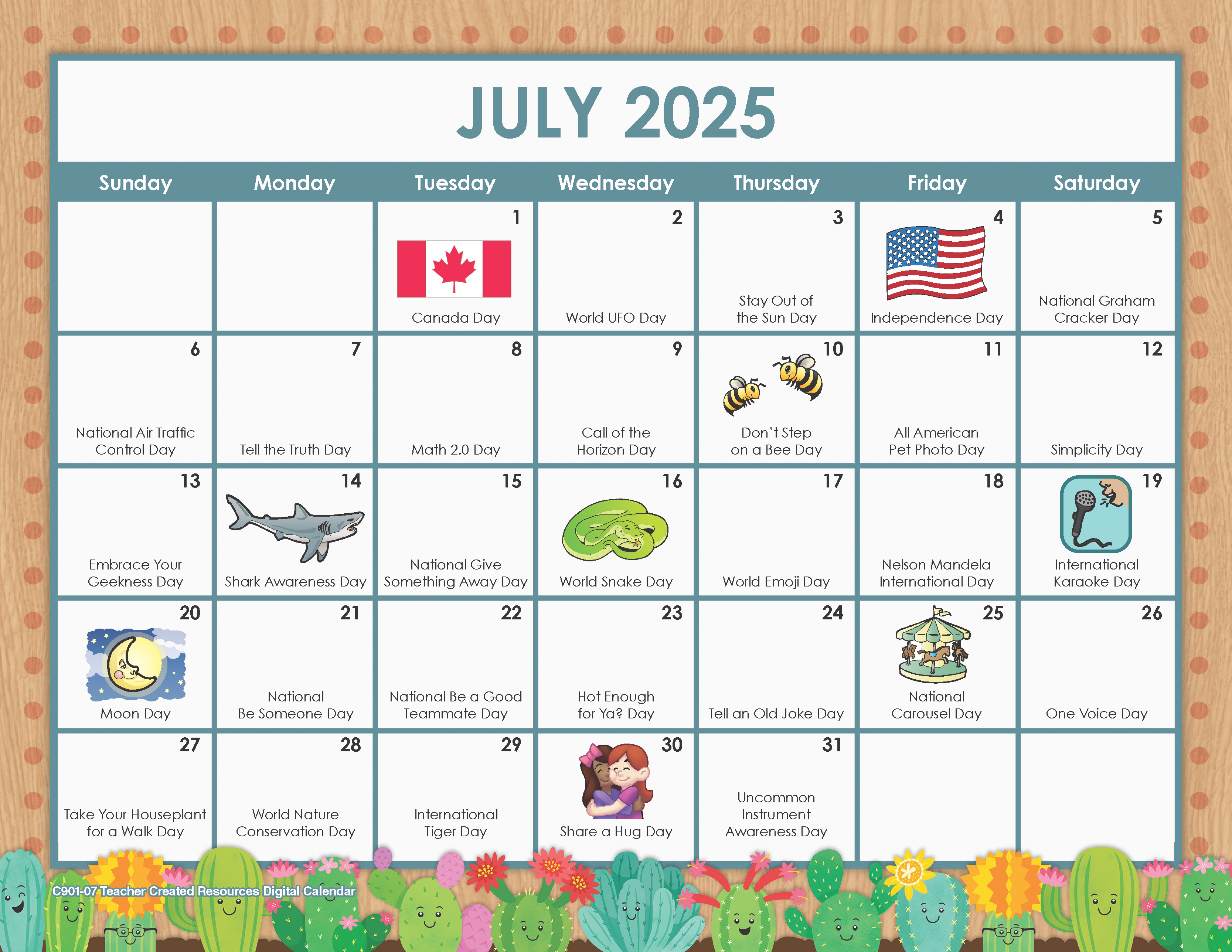 July Calendar