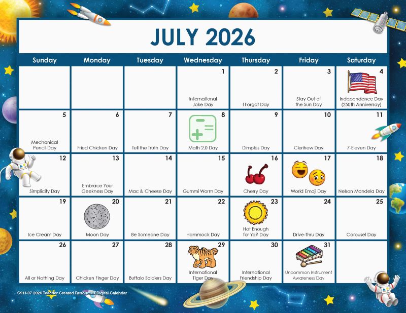 July Calendar