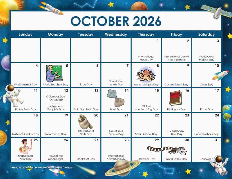 October Calendar