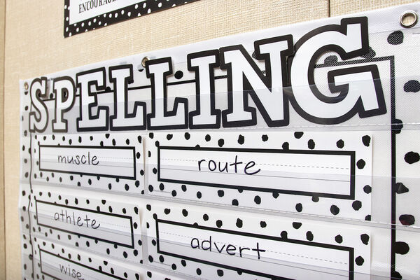 Spelling Wall