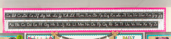 Alphabet Line Bulletin Board