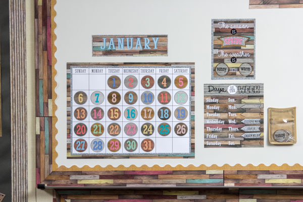 Calendar Bulletin Board Display