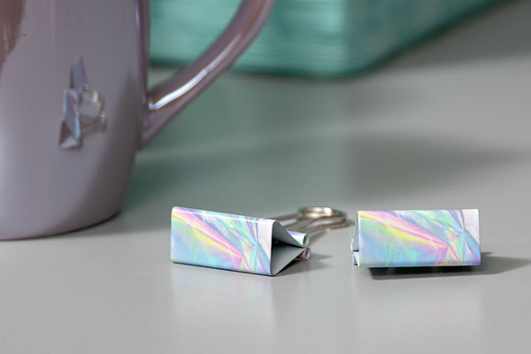 Iridescent Binder Clips