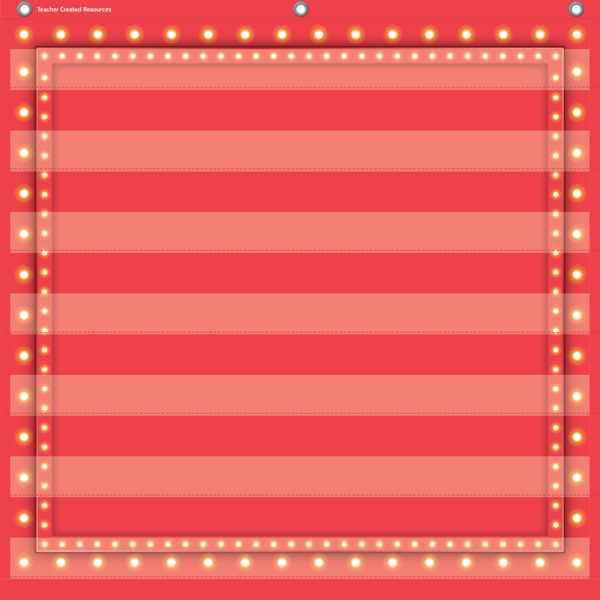 Red Marquee 7 Pocket Chart