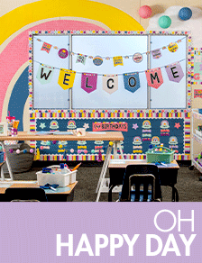 Classroom Decor Shape Posters Colorful Rainbow 2023 | Made By Teachers