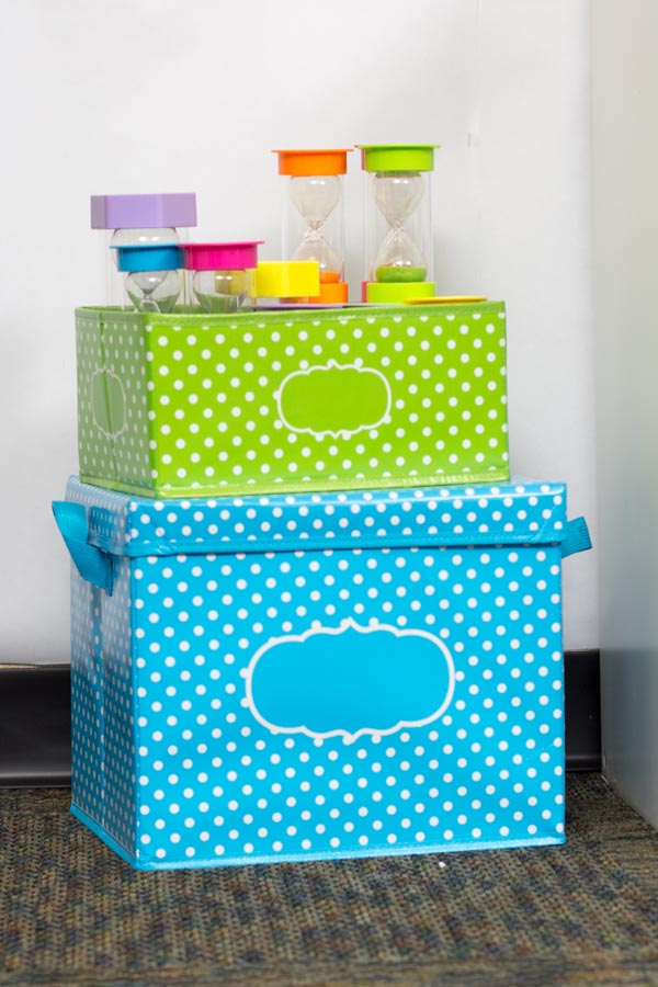 Polka Dot Storage Bins