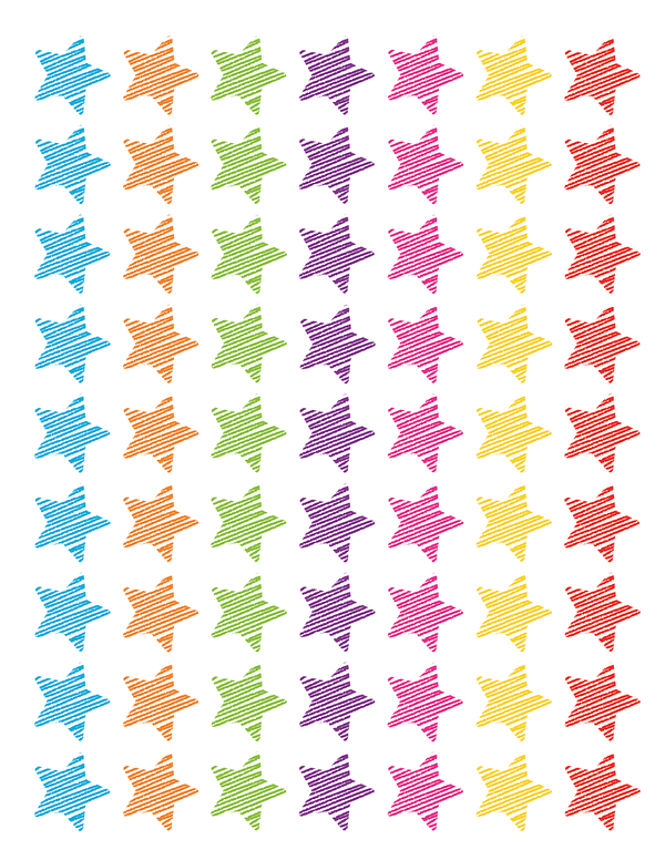 Scrible Stars Mini Stickers