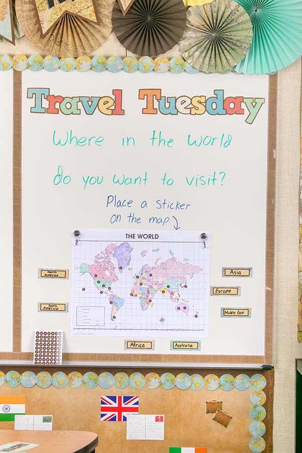 Travel Tuesday Board
