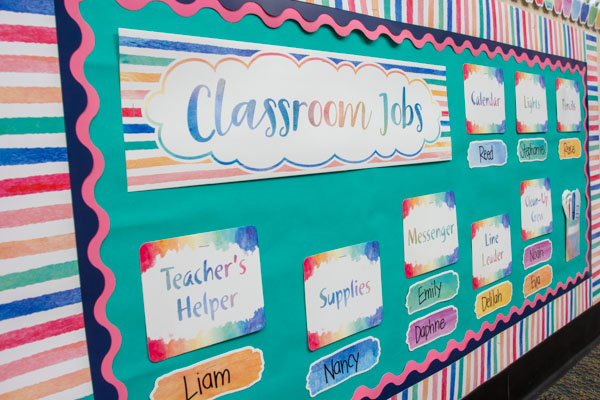 Classroom Jobs Bulletin Board