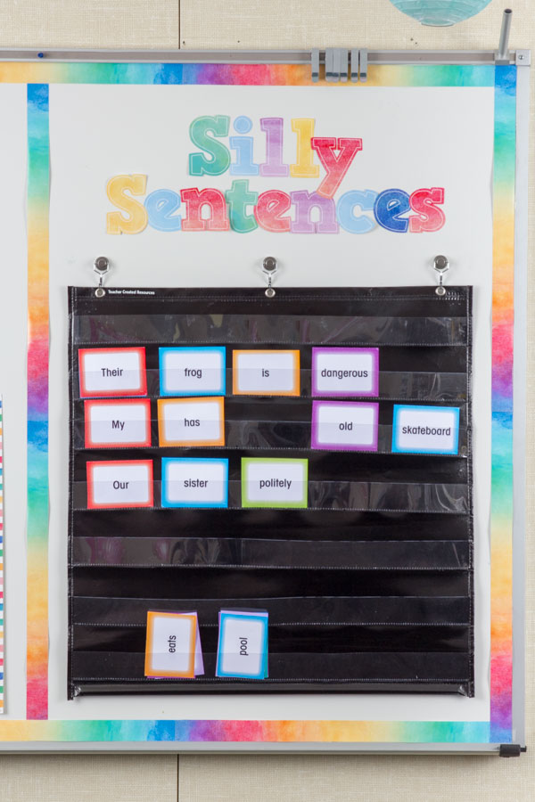 Silly Sentences Pocket Chart