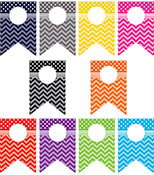 Chevrons and Dots Pennants